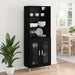 Bufet 2 pcs Stejar Negru 69,5 x 34 x 180 cm Lemn compozit - WALTI WALTI