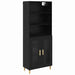 Bufet 2 pcs Stejar Negru 69,5 x 34 x 180 cm Lemn compozit - WALTI WALTI