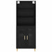 Bufet 2 pcs Stejar Negru 69,5 x 34 x 180 cm Lemn compozit - WALTI WALTI