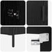 Bufet Pe perete Stejar Negru 69,5 x 34 x 180 cm Lemn compozit - WALTI WALTI