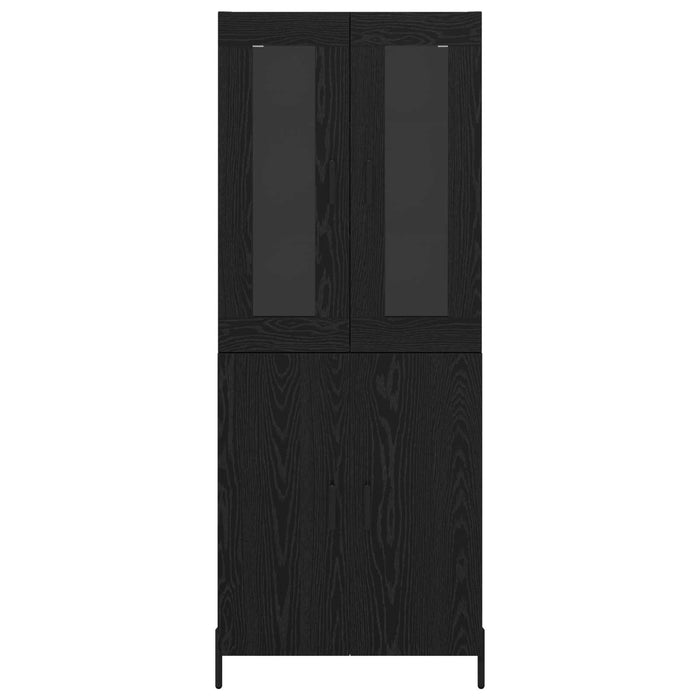 Bufet Pe perete Stejar Negru 69,5 x 34 x 180 cm Lemn compozit - WALTI WALTI