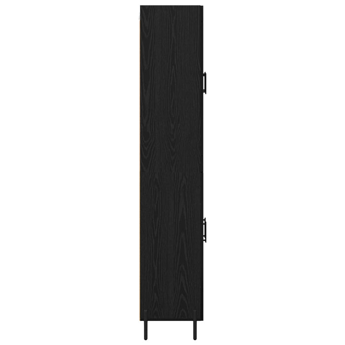 Bufet Pe perete Stejar Negru 69,5 x 34 x 180 cm Lemn compozit - WALTI WALTI