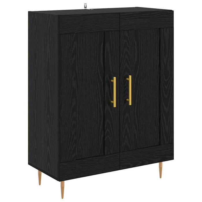 Bufet cu sertar Stejar Negru 69,5 x 34 x 180 cm Lemn compozit WALTI