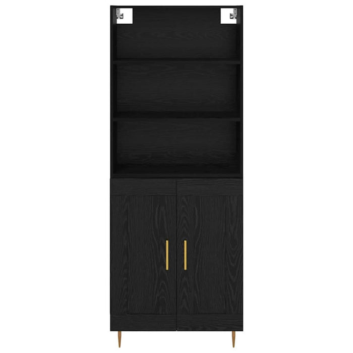 Bufet cu sertar Stejar Negru 69,5 x 34 x 180 cm Lemn compozit WALTI