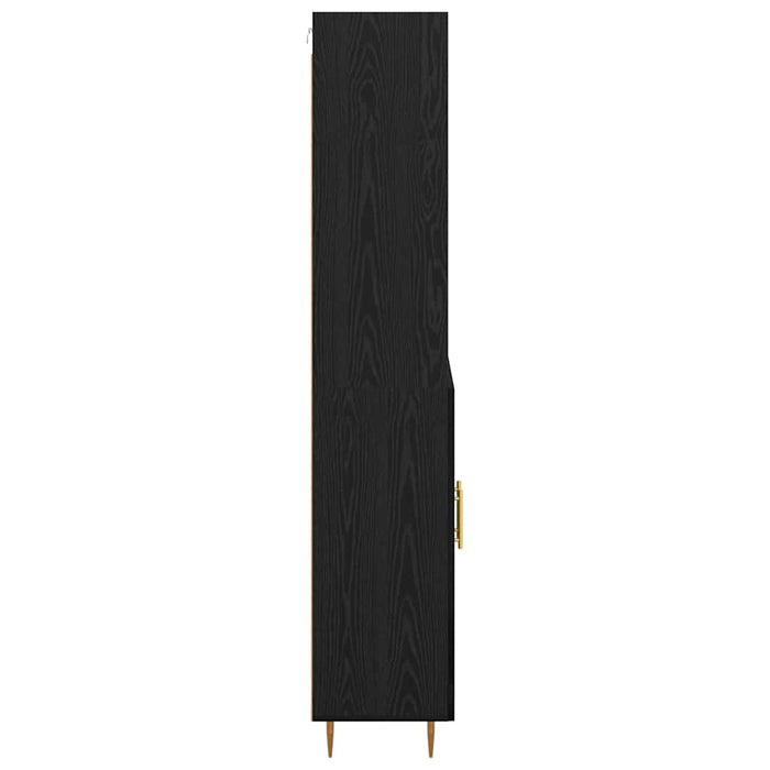 Bufet cu sertar Stejar Negru 69,5 x 34 x 180 cm Lemn compozit WALTI