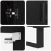 Bufet Pe perete 2 pcs Stejar Negru Lemn compozit - WALTI WALTI