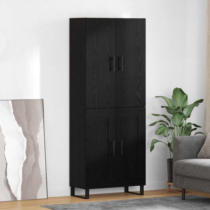 Bufet Pe perete 2 pcs Stejar Negru Lemn compozit - WALTI WALTI