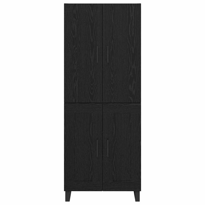Bufet Pe perete 2 pcs Stejar Negru Lemn compozit - WALTI WALTI
