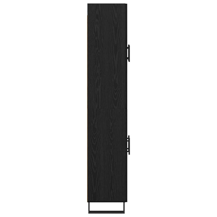 Bufet Pe perete 2 pcs Stejar Negru Lemn compozit - WALTI WALTI