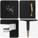 Bufet Pe perete Stejar Negru 69,5 x 34 x 180 cm Lemn compozit - WALTI WALTI