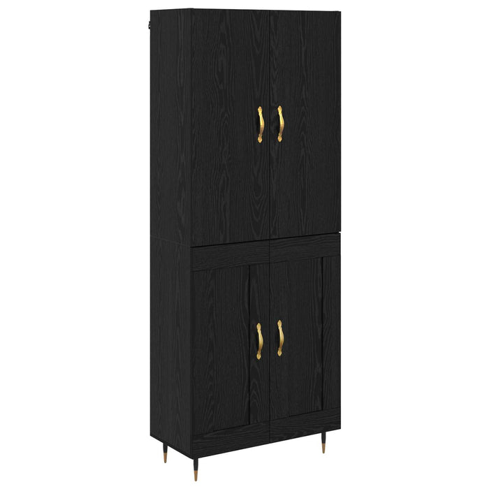 Bufet Pe perete Stejar Negru 69,5 x 34 x 180 cm Lemn compozit - WALTI WALTI