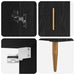 Bufet 2 pcs Stejar Negru Lemn compozit - WALTI WALTI