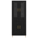 Bufet 2 pcs Stejar Negru Lemn compozit - WALTI WALTI