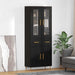 Bufet cu sertar 2 pcs Stejar Negru Lemn compozit - WALTI WALTI