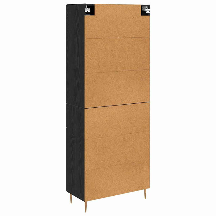 Bufet cu sertar 2 pcs Stejar Negru Lemn compozit - WALTI WALTI