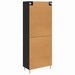 Bufet cu sertar 2 pcs Stejar Negru Lemn compozit - WALTI WALTI