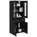 Bufet cu sertar 2 pcs Stejar Negru Lemn compozit - WALTI WALTI