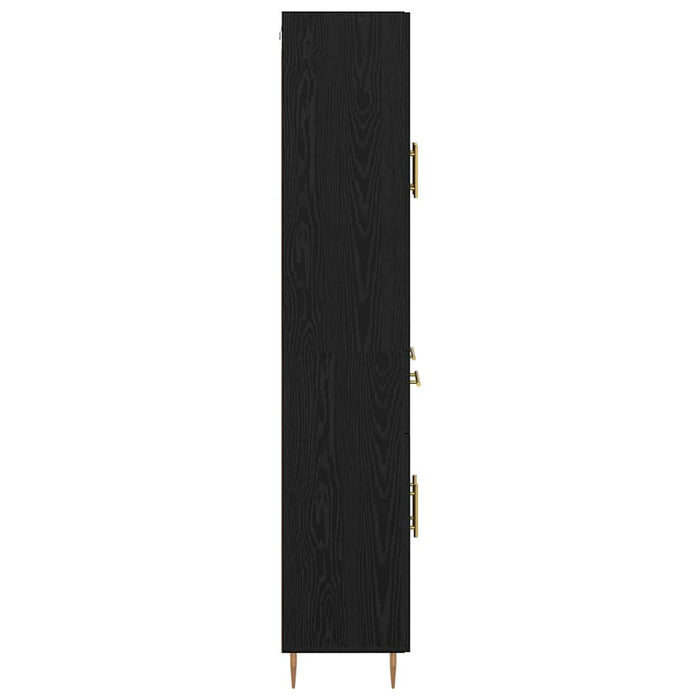 Bufet cu sertar 2 pcs Stejar Negru Lemn compozit - WALTI WALTI