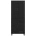 Bufet Pe perete cu sertar 2 pcs Stejar Negru Lemn compozit - WALTI WALTI