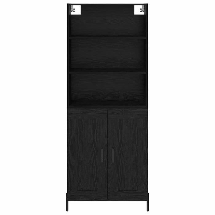 Bufet 2 pcs Stejar negru 69,5 x 34 x 180 cm Lemn compozit - WALTI WALTI