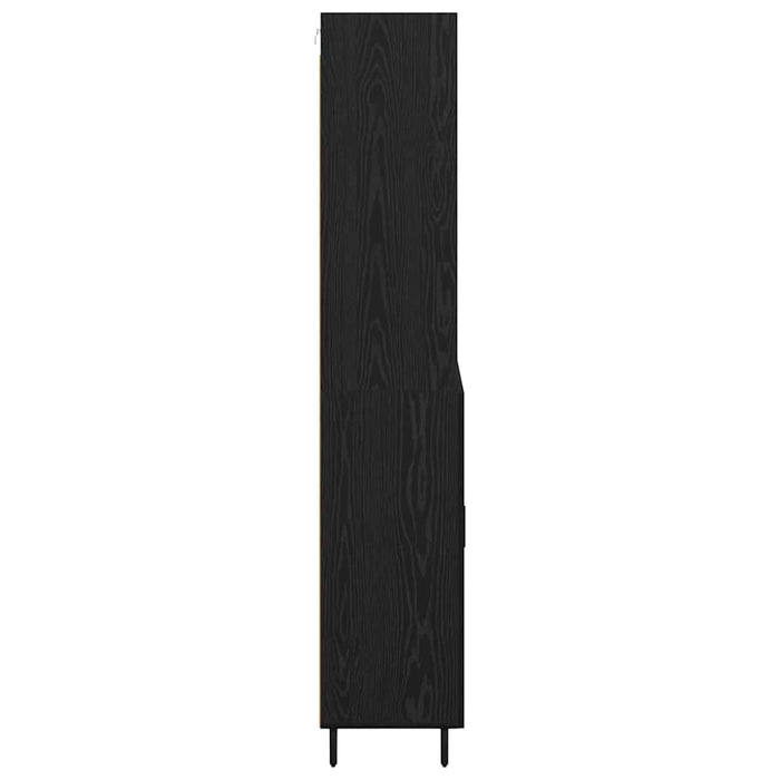 Bufet 2 pcs Stejar negru 69,5 x 34 x 180 cm Lemn compozit - WALTI WALTI