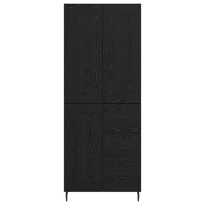 Bufet cu sertar 2 pcs Stejar Negru Lemn compozit - WALTI WALTI