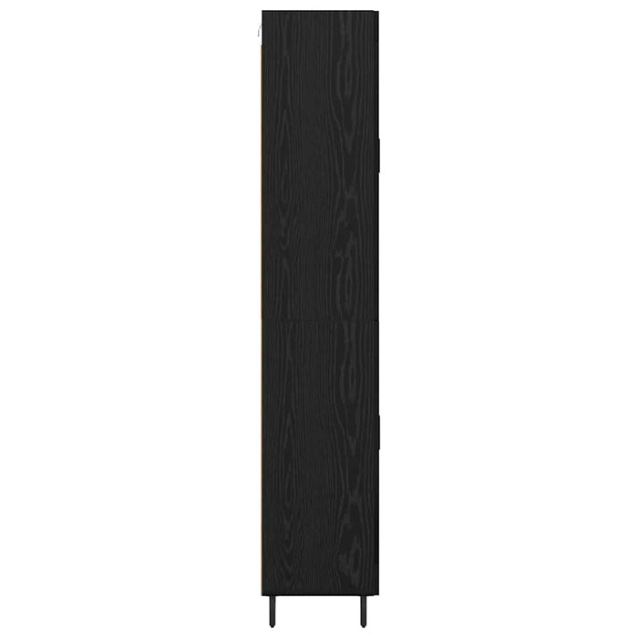 Bufet cu sertar 2 pcs Stejar Negru Lemn compozit - WALTI WALTI