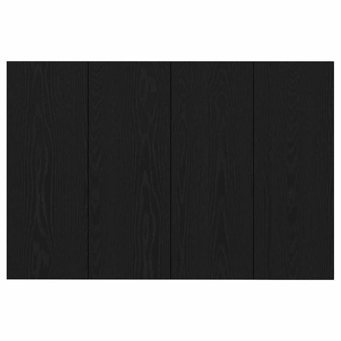 Tăblie cu Noptieră cu sertar 3 pcs Stejar Negru Lemn compozit - WALTI WALTI