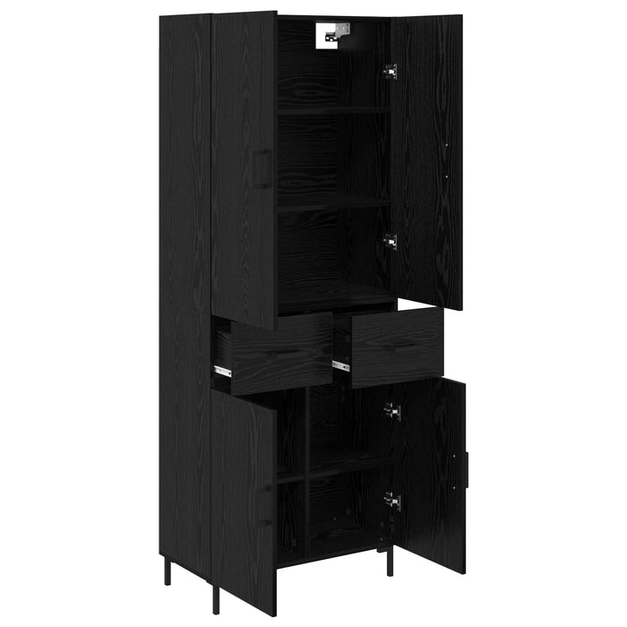 Bufet Pe perete Stejar Negru 69,5 x 34 x 180 cm Lemn compozit - WALTI WALTI