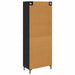 Bufet Pe perete Stejar Negru 69,5 x 34 x 180 cm Lemn compozit - WALTI WALTI