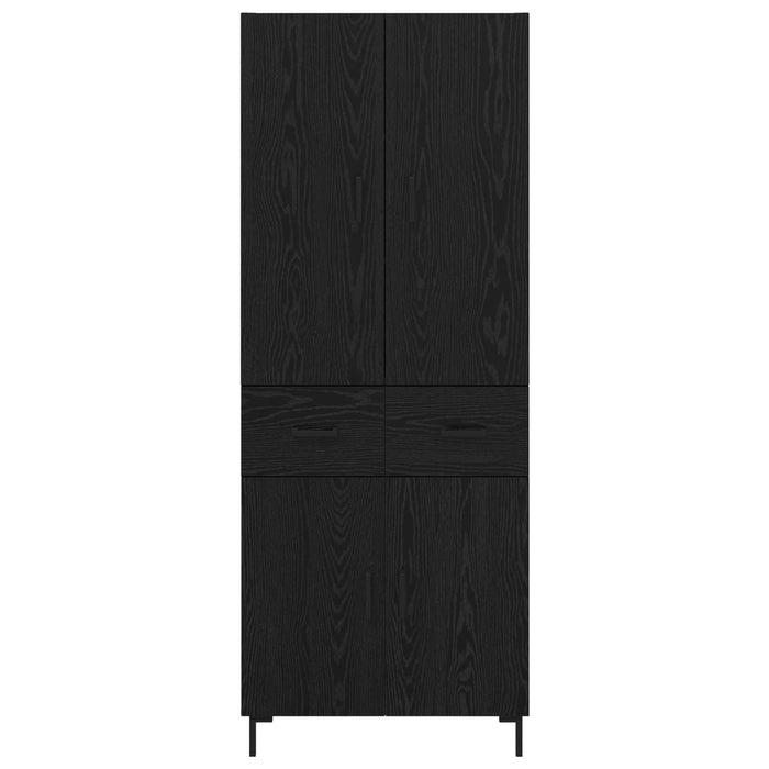 Bufet Pe perete Stejar Negru 69,5 x 34 x 180 cm Lemn compozit - WALTI WALTI