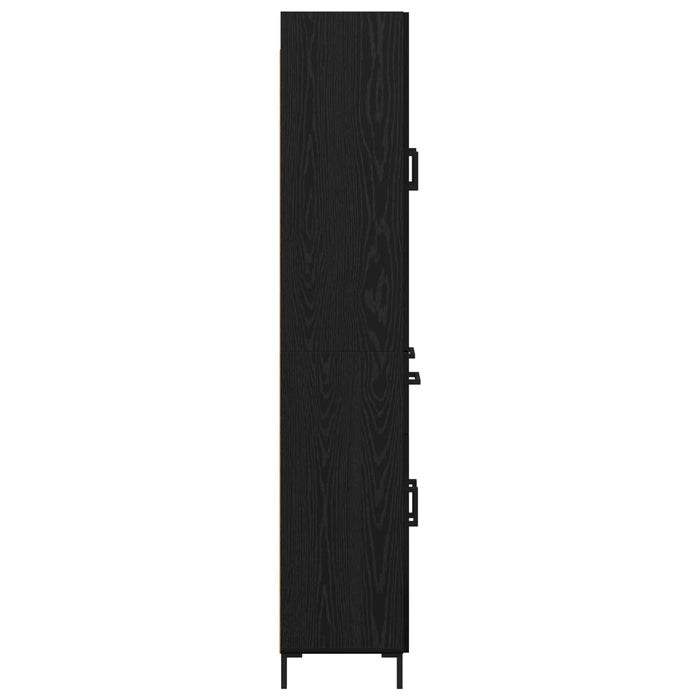 Bufet Pe perete Stejar Negru 69,5 x 34 x 180 cm Lemn compozit - WALTI WALTI