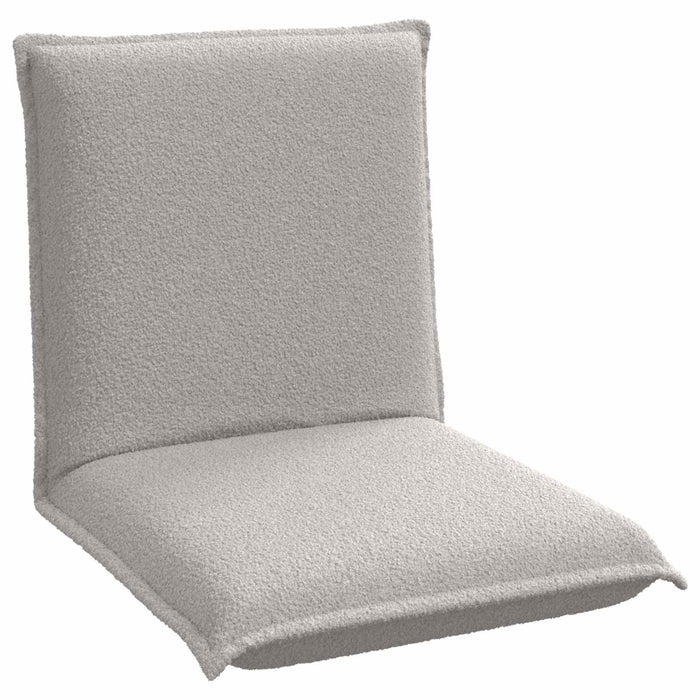 Scaun de podea Gri deschis 54 x 64 x 59 cm Tarfă de oaie - WALTI WALTI