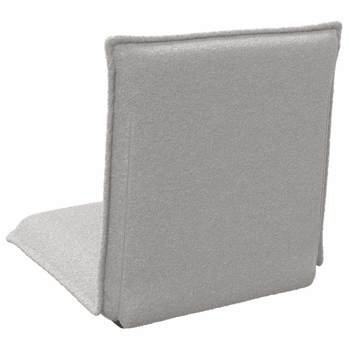 Scaun de podea Gri deschis 54 x 64 x 59 cm Tarfă de oaie - WALTI WALTI