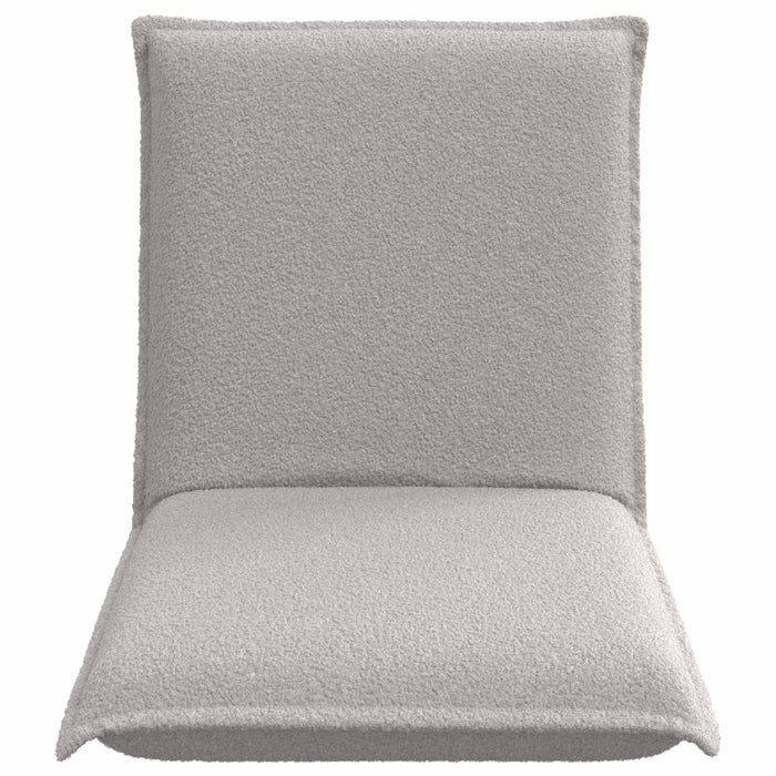 Scaun de podea Gri deschis 54 x 64 x 59 cm Tarfă de oaie - WALTI WALTI