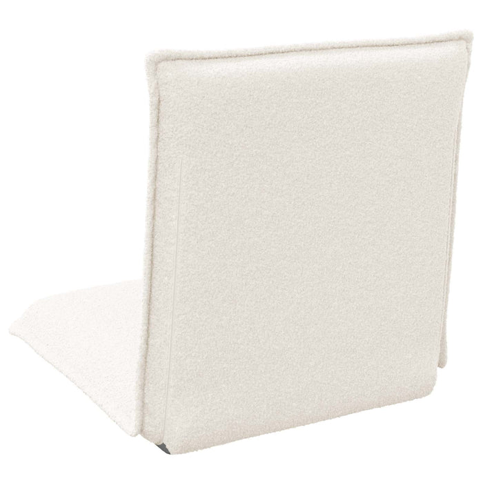 Scaun de podea Crem 54 x 64 x 59 cm Tarfă de oaie - WALTI WALTI