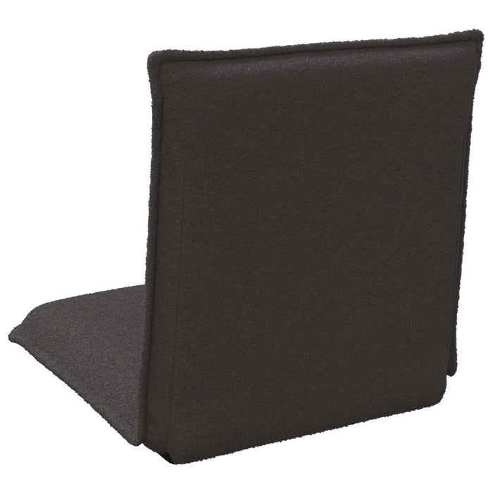 Scaun de podea Negru 54 x 64 x 59 cm Tarfă de oaie - WALTI WALTI