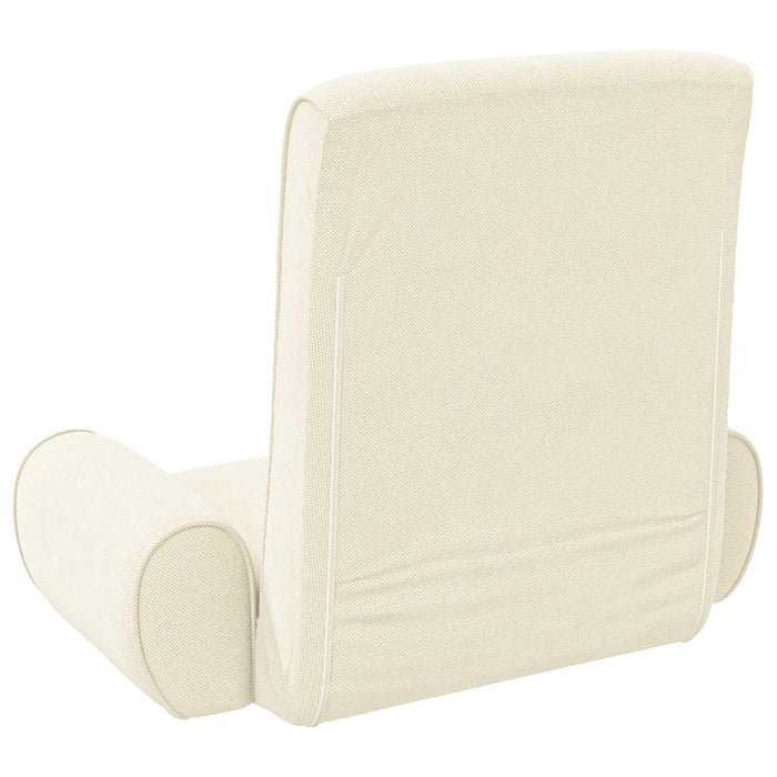 Scaun de podea Crem 68 x 51 x 56 cm Catifea texturată - WALTI WALTI