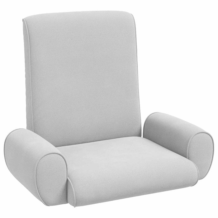 Scaun de podea Gri deschis 68 x 51 x 56 cm Catifea texturată - WALTI WALTI
