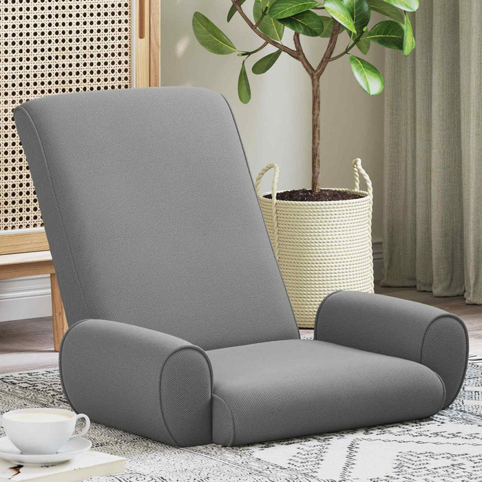 Scaun de podea Gri închis 68 x 51 x 56 cm Catifea texturată - WALTI WALTI