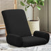 Scaun de podea Negru 68 x 51 x 56 cm Catifea texturată - WALTI WALTI