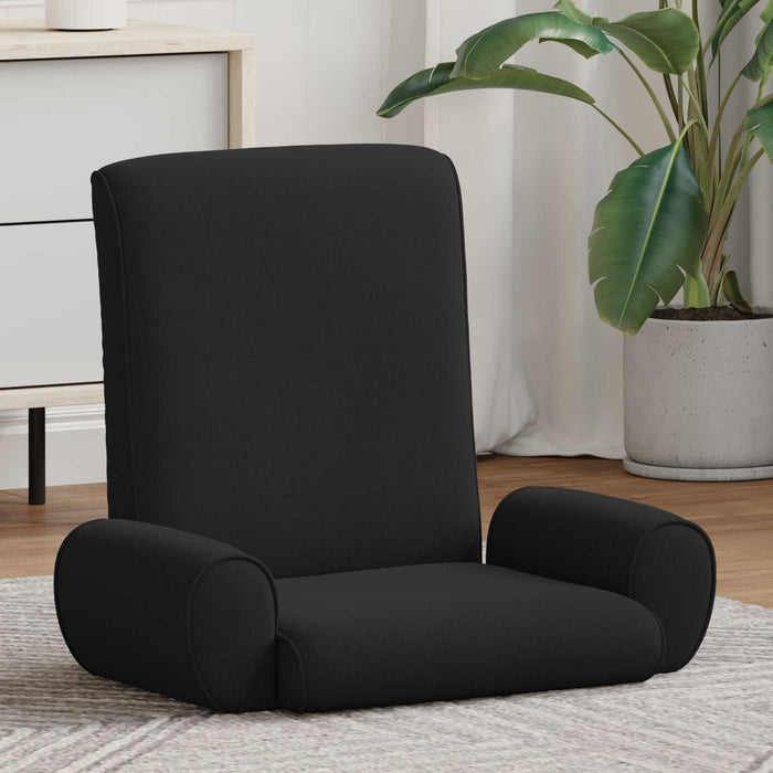 Scaun de podea Negru 68 x 51 x 56 cm Catifea texturată - WALTI WALTI