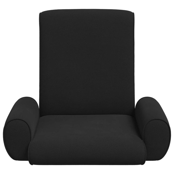 Scaun de podea Negru 68 x 51 x 56 cm Catifea texturată - WALTI WALTI