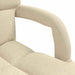 Fotoliu reglabil Crem 58 x 62 x 58 cm Țesătură - WALTI WALTI