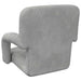 Scaun de podea Gri deschis 58 x 62 x 58 cm Catifea - WALTI WALTI