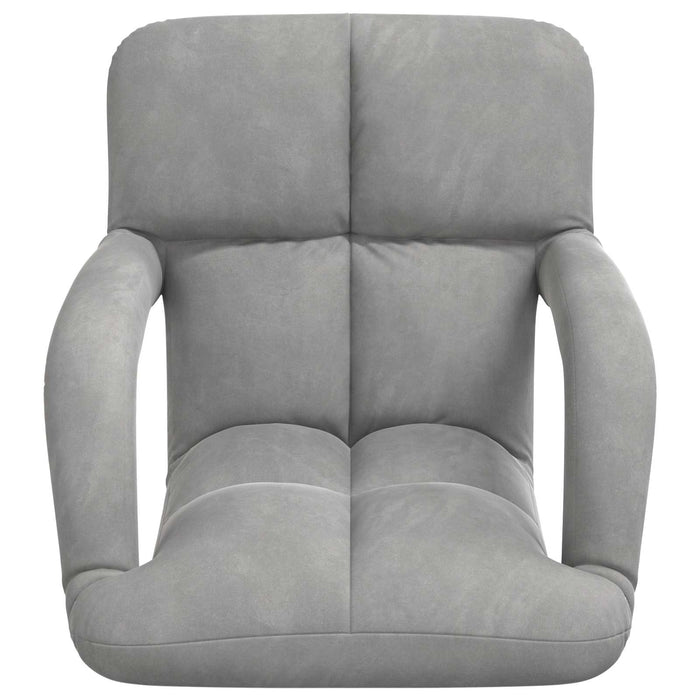Scaun de podea Gri deschis 58 x 62 x 58 cm Catifea - WALTI WALTI