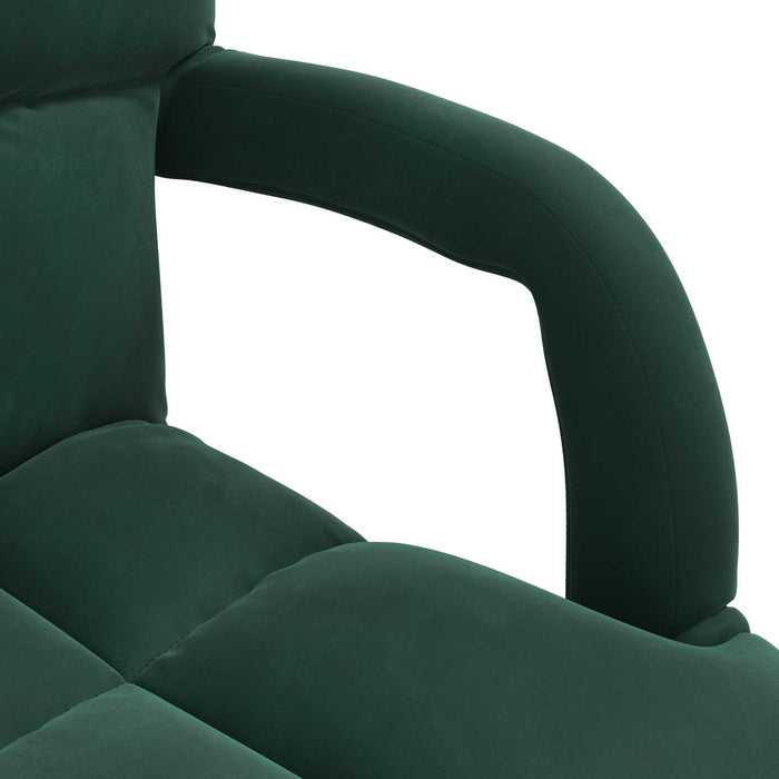 Scaun de podea Verde închis 58 x 62 x 58 cm Catifea - WALTI WALTI