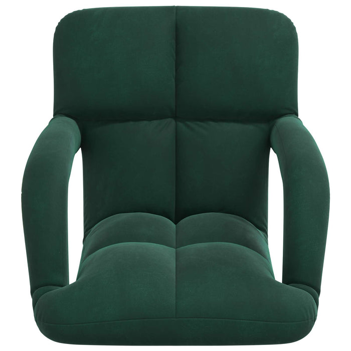 Scaun de podea Verde închis 58 x 62 x 58 cm Catifea - WALTI WALTI