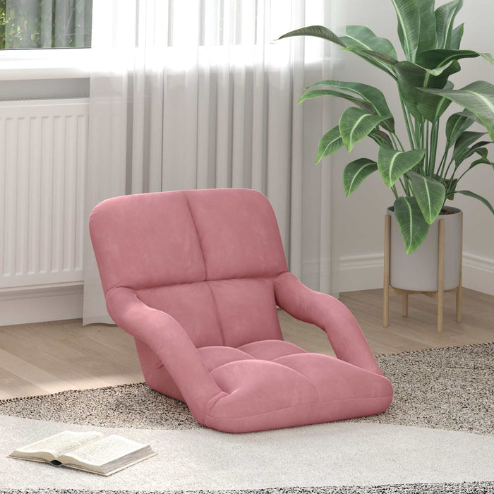 Scaun de podea Roz 58 x 62 x 58 cm Catifea - WALTI WALTI