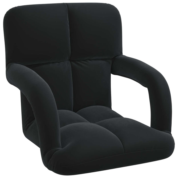 Scaun de podea Negru 58 x 62 x 58 cm Catifea - WALTI WALTI